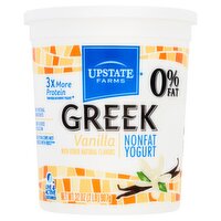 Upstate Farms Vanilla Greek Nonfat Yogurt, 32 oz