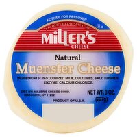 Miller's Natural Muenster Cheese, 8 oz