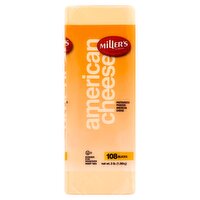 Miller's American Cheese Slices, 108 count, 3 lb