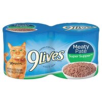 9Lives Savory Classic Super Supper Meaty Paté Cat Food, 5.5 oz, 4 count