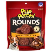Pup-Peroni Rounds Dog Snacks with Beef Short Rib, 5 oz, 5 Ounce