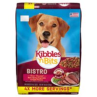 Kibbles 'n Bits Bistro Oven Roasted Beef, Spring Vegetable & Apple Flavors Dog Food, 16 lb, 16 Pound