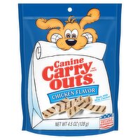 Canine Carry Outs Chicken Flavor Dog Snacks, 4.5 oz, 4.5 Ounce