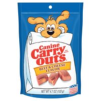 Canine Carry Outs Beef & Cheese Flavor Dog Snacks, 4.7 oz, 4.7 Ounce