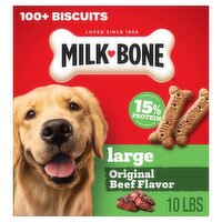 Milk-Bone Large Original Beef Flavor Dog Treat, 100+ count, 10 lb