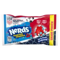 Nerds Gummy Clusters Berry Punch Breakaway Candy Share Pouch, 3 oz