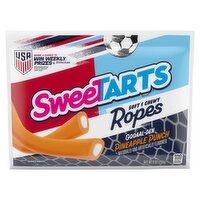 SweeTarts Ropes Gooaal-Den Pineapple Punch Candy, 9 oz