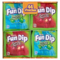 Lik-M-Aid Fun Dip Razz Apple Magic and Cherry Yum Diddly Dip Candy, 0.43 oz, 44 count