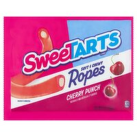 Sweetarts Cherry Punch Soft & Chewy Ropes Candy, 9 oz