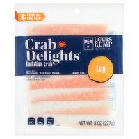 Louis Kemp Louis Kemp Crab Delights Leg Imitation Crab, 8 oz, 8 Ounce 