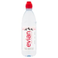 Evian Natural Spring Water, 25.3 fl oz