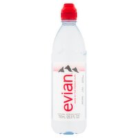 Evian Natural Spring Water, 25.3 fl oz