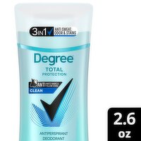 Degree Total Protection Clean Antiperspirant Deodorant, 2.6 oz