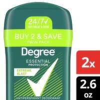 Degree Extreme Blast 48h Antiperspirant Deodorant Twin Pack, 2.7 oz, 2 count