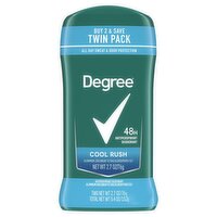 Degree Cool Rush 48h Antiperspirant Deodorant Twin Pack, 2.7 oz, 2 count, 2 Each