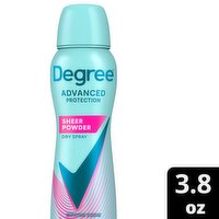 Degree Advanced Protection Sheer Powder Dry Spray Antiperspirant Deodorant, 3.8 oz