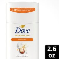 Dove Advanced Care Shea Butter Antiperspirant Deodorant, 2.6 oz