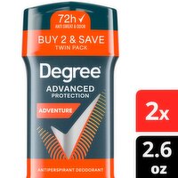 Degree Advanced Protection Adventure Antiperspirant Deodorant Twin Pack, 2.6 oz, 2 count
