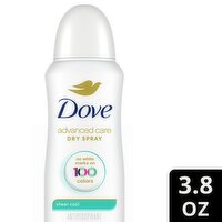 Dove Advanced Care Dry Spray Invisible Sheer Cool Antiperspirant Deodorant, 3.8 oz