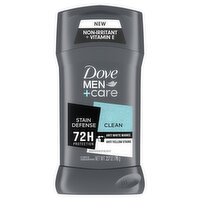 Dove Men+Care Clean Stain Defense Antiperspirant Deodorant, 2.7 oz