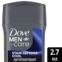 Dove Men+Care Stain Defense Cool Antiperspirant, 2.7 oz, 2.7 Ounce