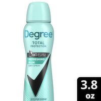 Degree Total Protection Refreshing Rain Dry Spray Antiperspirant Deodorant, 3.8 oz