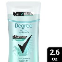 Degree Total Protection Refreshing Rain Antiperspirant Deodorant, 2.6 oz, 2.6 Ounce