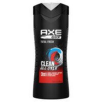 Axe Hair Total Fresh 3-in-1 Shampoo + Conditioner + Body Wash, 64 fl oz, 16 Fluid ounce