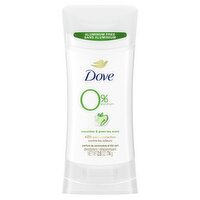 Dove 0% Aluminum Cucumber & Green Tea Scent Deodorant, 2.6 oz