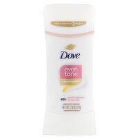 Dove Even Tone 48h Peach Blossom & Rice Milk Antiperspirant Deodorant, 2.6 oz