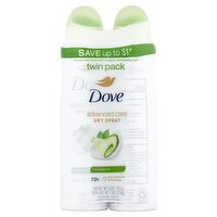 Dove Advanced Care Cool Essentials Antiperspirant Deodorant Twin Pack, 3.8 oz, 2 count