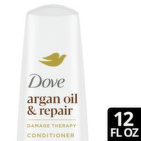 Dove Argan Oil & Repair Damage Therapy Conditioner, 12 fl oz