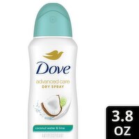 Dove Advanced Care Dry Spray Coconut Water & Lime Antiperspirant Deodorant, 3.8 oz
