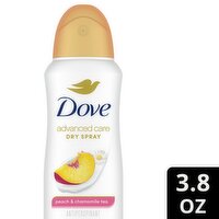 Dove Advanced Care Peach & Chamomile Tea Dry Spray Antiperspirant Deodorant, 3.8 oz