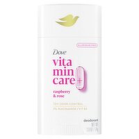 Dove VitaminCare+ Raspberry & Rose Deodorant, 2.6 oz, 2.6 Ounce