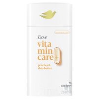 Dove VitaminCare+ Peaches & Shea Buttee Deodorant, 2.6 oz