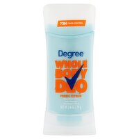 Degree Whole Body Deo Fresh Citrus Anti-Friction Deodorant Stick, 2.6 oz