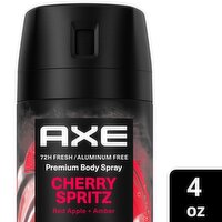 Axe Cherry Spritz Red Apple + Amber Premium Body Spray, 4 oz