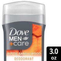 Dove Men+Care Rustic Sandalwood Deodorant, 3.0 oz, 3 Ounce