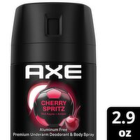 Axe Cherry Spritz Red Apple + Amber Premium Underarm Deodorant & Body Spray, 2.9 oz