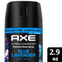 Axe Fine Fragrance Collection Blue Lavender Mint + Amber Premium Body Spray, 2.9 oz