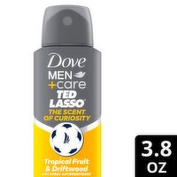 Dove Men+Care Ted Lasso The Scent of Curiosity Dry Spray Antiperspirant, 3.8 oz