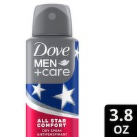 Dove Men+Care Fifa World Cup All Star Comfort Dry Spray Antiperspirant, 3.8 oz, 3.8 Ounce