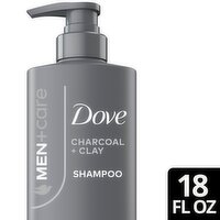 Dove Men+Care Charcoal + Clay Shampoo, 18 fl oz