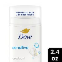 Dove Aluminum Free +Prebiotic Glycerin Sensitive Deodorant, 2.4 oz, 2.4 Ounce