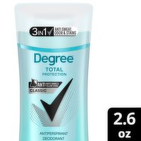 Degree Total Protection Classic Antiperspirant Deodorant, 2.6 oz