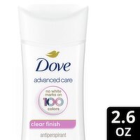 Dove Advanced Care Clear Finish Antiperspirant Deodorant, 2.6 oz, 2.6 Ounce