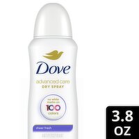 Dove Advanced Care Dry Spray Invisible Sheer Fresh Antiperspirant Deodorant, 3.8 oz