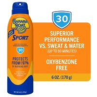 Banana Boat Sport Ultra Broad Spectrum Clear Sunscreen Spray, SPF 30, 6 oz