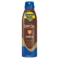 Banana Boat Tanning Dry Oil Clear Sunscreen with Coconut Oil Spray, SPF 8, 6 oz